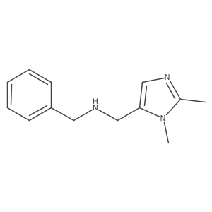 N-Benzyl-1-(1,2-dimethyl-1H-imidazol-5-yl)methanamine结构式