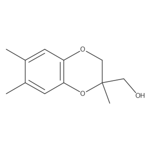 (2,6,7-Trimethyl-2,3-dihydro-1,4-benzodioxin-2-yl)methanol Structure
