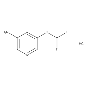 5-(Difluoromethoxy)pyridin-3-amine hydrochloride结构式