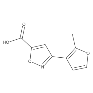 3-(2-Methylfuran-3-yl)-1,2-oxazole-5-carboxylic acid Structure