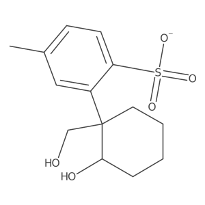 2-(2-Hydroxy-1-(hydroxymethyl)cyclohexyl)-4-methylbenzenesulfonate结构式