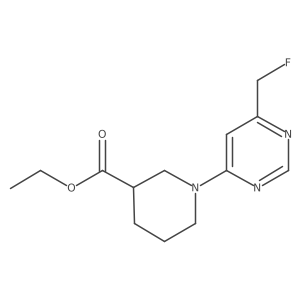 Ethyl 1-[6-(fluoromethyl)pyrimidin-4-yl]piperidine-3-carboxylate Structure