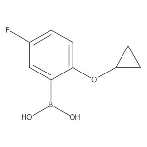 (2-Cyclopropoxy-5-fluorophenyl)boronic acid Structure