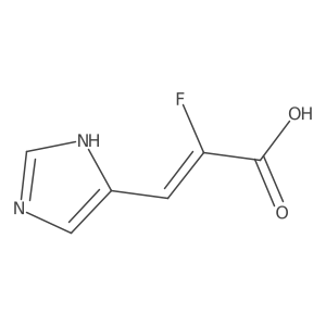 (2E)-2-fluoro-3-(1h-imidazol-5-yl)-acrylic acid结构式