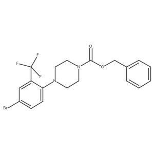 Benzyl 4-[4-bromo-2-(trifluoromethyl)phenyl]piperazine-1-carboxylate Structure