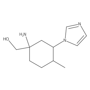 [1-amino-3-(1H-imidazol-1-yl)-4-methylcyclohexyl]methanol Structure