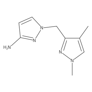 1-[(1,4-dimethyl-1H-pyrazol-3-yl)methyl]-1H-pyrazol-3-amine Structure