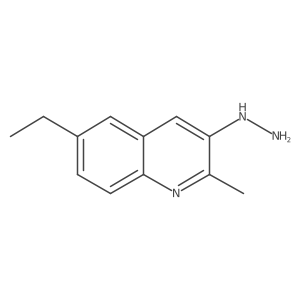 6-Ethyl-3-hydrazinyl-2-methylquinoline结构式