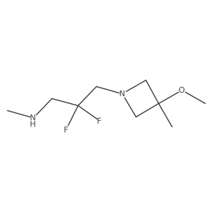 [2,2-Difluoro-3-(3-methoxy-3-methylazetidin-1-yl)propyl](methyl)amine结构式