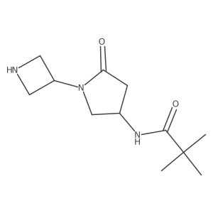 N-[1-(azetidin-3-yl)-5-oxopyrrolidin-3-yl]-2,2-dimethylpropanamide Structure