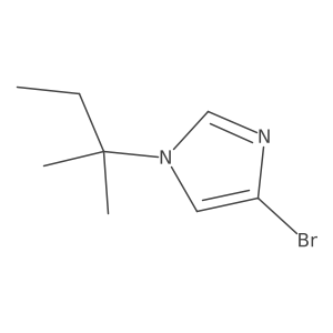 4-bromo-1-(2-methylbutan-2-yl)-1H-imidazole结构式