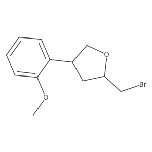 2-(Bromomethyl)-4-(2-methoxyphenyl)oxolane Structure