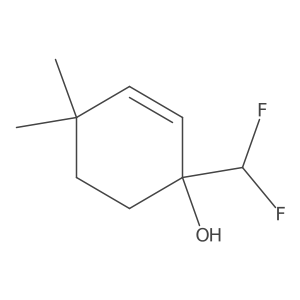 1-(Difluoromethyl)-4,4-dimethylcyclohex-2-en-1-ol结构式