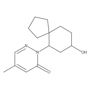2-{8-Hydroxyspiro[4.5]decan-6-yl}-5-methyl-2,3-dihydropyridazin-3-one结构式