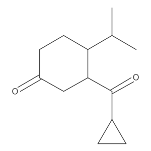 3-Cyclopropanecarbonyl-4-(propan-2-yl)cyclohexan-1-one Structure