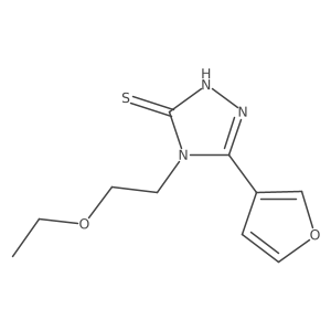 4-(2-ethoxyethyl)-5-(furan-3-yl)-4H-1,2,4-triazole-3-thiol Structure