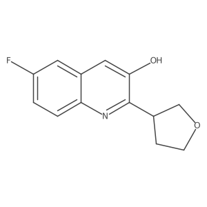 6-Fluoro-2-(oxolan-3-yl)quinolin-3-ol Structure