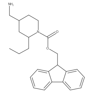 (9H-fluoren-9-yl)methyl 4-(aminomethyl)-2-propylpiperidine-1-carboxylate Structure