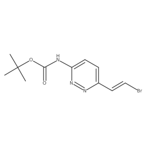 tert-butyl N-[6-(2-bromoethenyl)pyridazin-3-yl]carbamate结构式