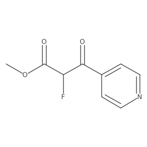 Methyl 2-fluoro-3-oxo-3-(pyridin-4-yl)propanoate结构式