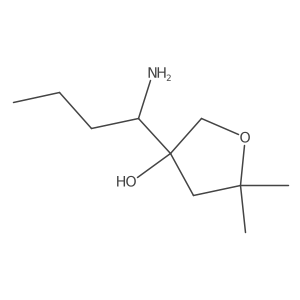 3-(1-Aminobutyl)-5,5-dimethyloxolan-3-ol Structure