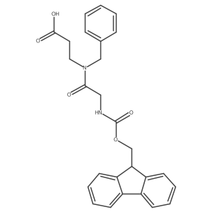 3-[N-benzyl-2-({[(9H-fluoren-9-yl)methoxy]carbonyl}amino)acetamido]propanoic acid Structure