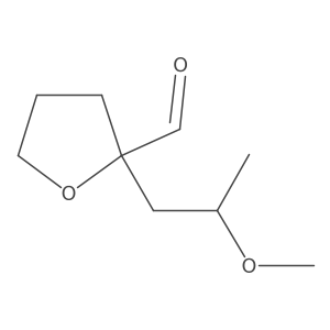 2-(2-Methoxypropyl)oxolane-2-carbaldehyde Structure