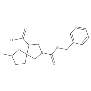 2-[(Benzyloxy)carbonyl]-7-methyl-2,7-diazaspiro[4.4]nonane-4-carboxylic acid Structure