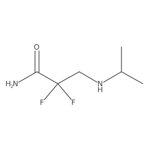 2,2-Difluoro-3-[(propan-2-yl)amino]propanamide结构式