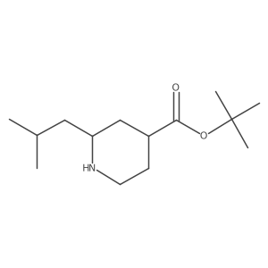 Tert-butyl 2-(2-methylpropyl)piperidine-4-carboxylate Structure