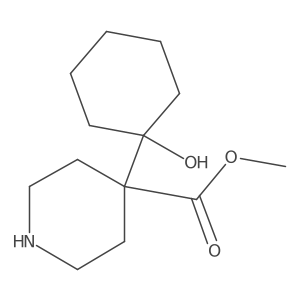 Methyl 4-(1-hydroxycyclohexyl)piperidine-4-carboxylate Structure