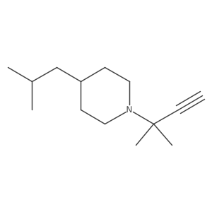 1-(2-Methylbut-3-yn-2-yl)-4-(2-methylpropyl)piperidine结构式