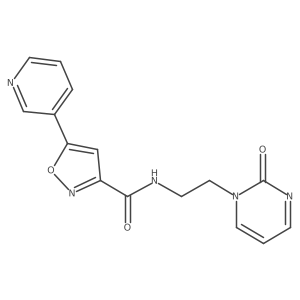 N-(2-(2-oxopyrimidin-1(2H)-yl)ethyl)-5-(pyridin-3-yl)isoxazole-3-carboxamide Structure