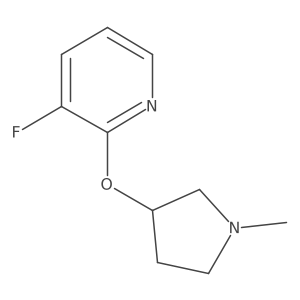 3-Fluoro-2-[(1-methylpyrrolidin-3-yl)oxy]pyridine结构式