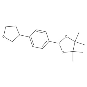 4,4,5,5-Tetramethyl-2-(4-(tetrahydrofuran-3-yl)phenyl)-1,3,2-dioxaborolane Structure
