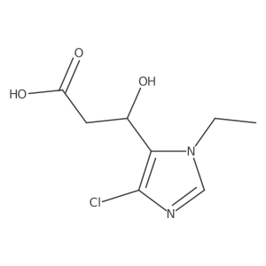 (3R)-3-(4-chloro-1-ethyl-1H-imidazol-5-yl)-3-hydroxypropanoic acid Structure