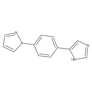 1-[4-(1H-imidazol-4-yl)phenyl]-1H-pyrazole结构式