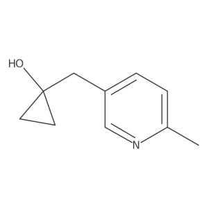 1-[(6-Methylpyridin-3-yl)methyl]cyclopropan-1-ol Structure