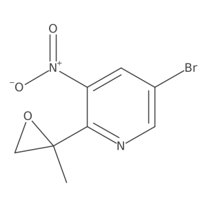 5-Bromo-2-(2-methyloxiran-2-yl)-3-nitropyridine结构式
