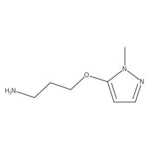 3-[(1-methyl-1H-pyrazol-5-yl)oxy]propan-1-amine Structure