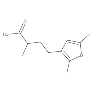 4-(2,5-Dimethylfuran-3-yl)-2-methylbutanoic acid Structure