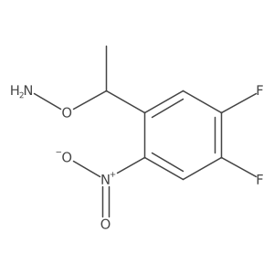 O-[1-(4,5-difluoro-2-nitrophenyl)ethyl]hydroxylamine Structure