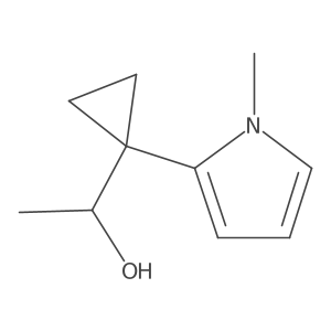 1-[1-(1-methyl-1H-pyrrol-2-yl)cyclopropyl]ethan-1-ol结构式
