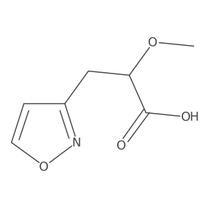 2-Methoxy-3-(1,2-oxazol-3-yl)propanoic acid Structure