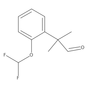 2-[2-(Difluoromethoxy)phenyl]-2-methylpropanal结构式