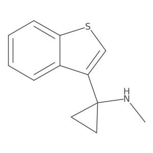1-(1-benzothiophen-3-yl)-N-methylcyclopropan-1-amine Structure