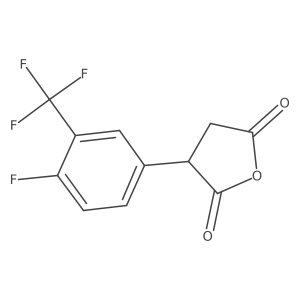 3-[4-Fluoro-3-(trifluoromethyl)phenyl]oxolane-2,5-dione Structure