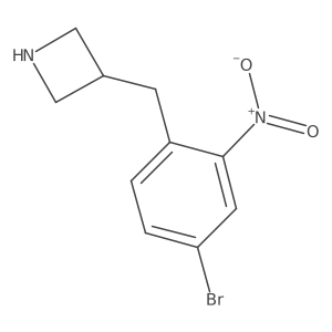 3-[(4-Bromo-2-nitrophenyl)methyl]azetidine Structure