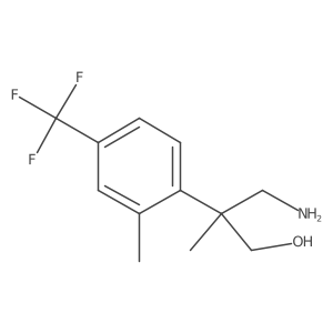 3-Amino-2-methyl-2-[2-methyl-4-(trifluoromethyl)phenyl]propan-1-ol Structure