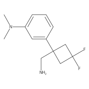 3-[1-(aminomethyl)-3,3-difluorocyclobutyl]-N,N-dimethylaniline Structure